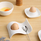 Kitchen Supplies Egg Tray Egg Rack Household Ceramic Tableware Supplies Egg Tray Egg Tray Breakfast Household Refrigerator