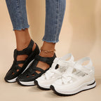 Women's Fashion Sandals, Comfortable, Solid Color, Open-toe, Artificial PU Upper/Lining/Insole, Multifunctional Beach Loafers