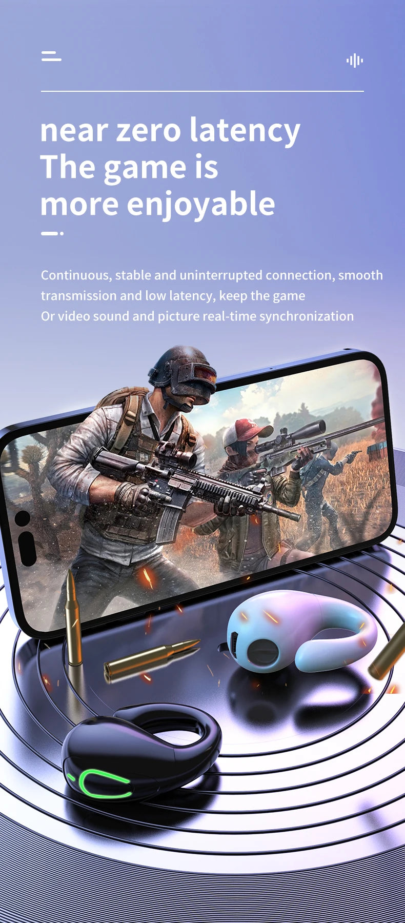 S20 wireless ear clip Bluetooth earphones are not in the ear and comfortable to wear. They are open high pitched headphones