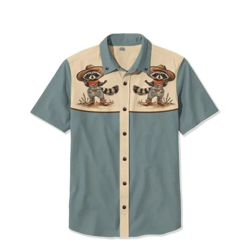 Men's Shirt Summer Casual Fashion Men Short Sleeved Shirt Loose Hawaiian Shirt Mens Casual Top Ropa Hombre Camisas Para Hombre