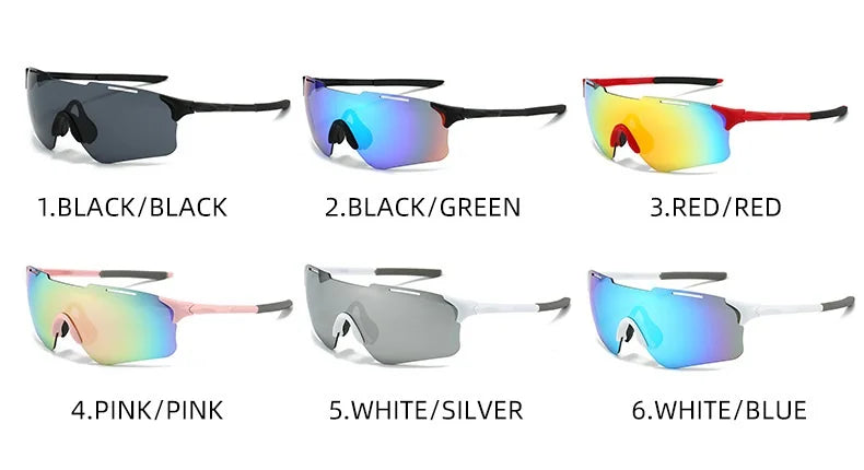 Cycling Sunglasses Men Women Sun Glasses For Mirror Lens Road Riding Bike Sport Glasses Fishing Running Eyewear UV400
