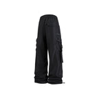 Men's sportswear pants are simple, versatile, retro and fashionable with large pleated pockets for outdoor work