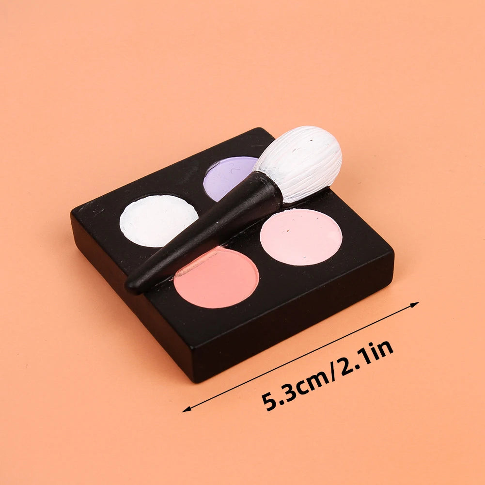 Girl's Birthday Party Cosmetics Decorations Lipstick Perfume Bottle Eyeshadow Box Cake Top Lady's Mom's Birthday Cupcake Toppers