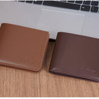 Men's PU Wallet, High - Quality Leather - Like, 6 Magnetic Slots + 1 Banknote Slot, Zipper Coin Pocket, ID Card Window
