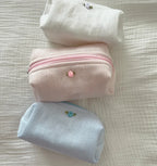 Fashion Makeup Case Elegant Sweet Floral Cosmetic Lipstick Bag Portable Large Capacity Travel Organizer Cosmetic Toiletry Pouch