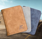 Men's Wallets European and American Retro Wallets Thin Fashion Casual Nubuck Leather Horizontal and Vertical Men's Wallets