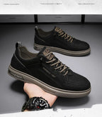 New Shoes for Men  Comfortable Flat Men's Casual Shoes Outdoor Wild Men's Sneakers High End Fashion One Pedal Dress Shoes Male