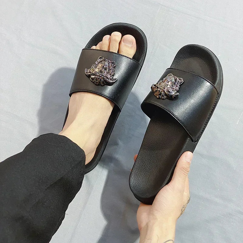 Slippers for Men Ultra Soft Slides Sandals Men Casual Summer Brand Non-slip Wear-resistant Indoor Outdoor Man Summer Slippers
