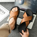 Men's Slippers 2025 Summer Large Size Outdoor Beach Casual Sandals Trend Men Shoes Flat Non-slip Comfortable Shoes Zapatillas