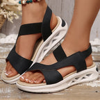 Women's Sandals Casual Summer Women Sandals Soft Heels Sandalias De Mujer 2025 New Summer Shoes Woman Mix Color Footwear Female