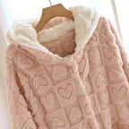 Autumn Winter Sleepwear For Sleeping Warm Hooded Robe Women Pajamas Bathrobe Woman Clothing Pijama Mujer Flannel Pyjama New Hot