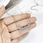 NKHOG Full Moissanite Necklace Pendant For Women 925 Sterling Silver Plated 18k Gold Pass Diamond Test Wedding Gift Fine Jewelry