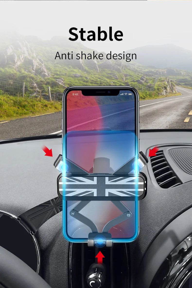 Mobile Phone Holder Car Accessories Bracket For MINI COOPER F56 F57 F55 F54 F60 Countryman Clubman LCD Mount GPS Support Gravity