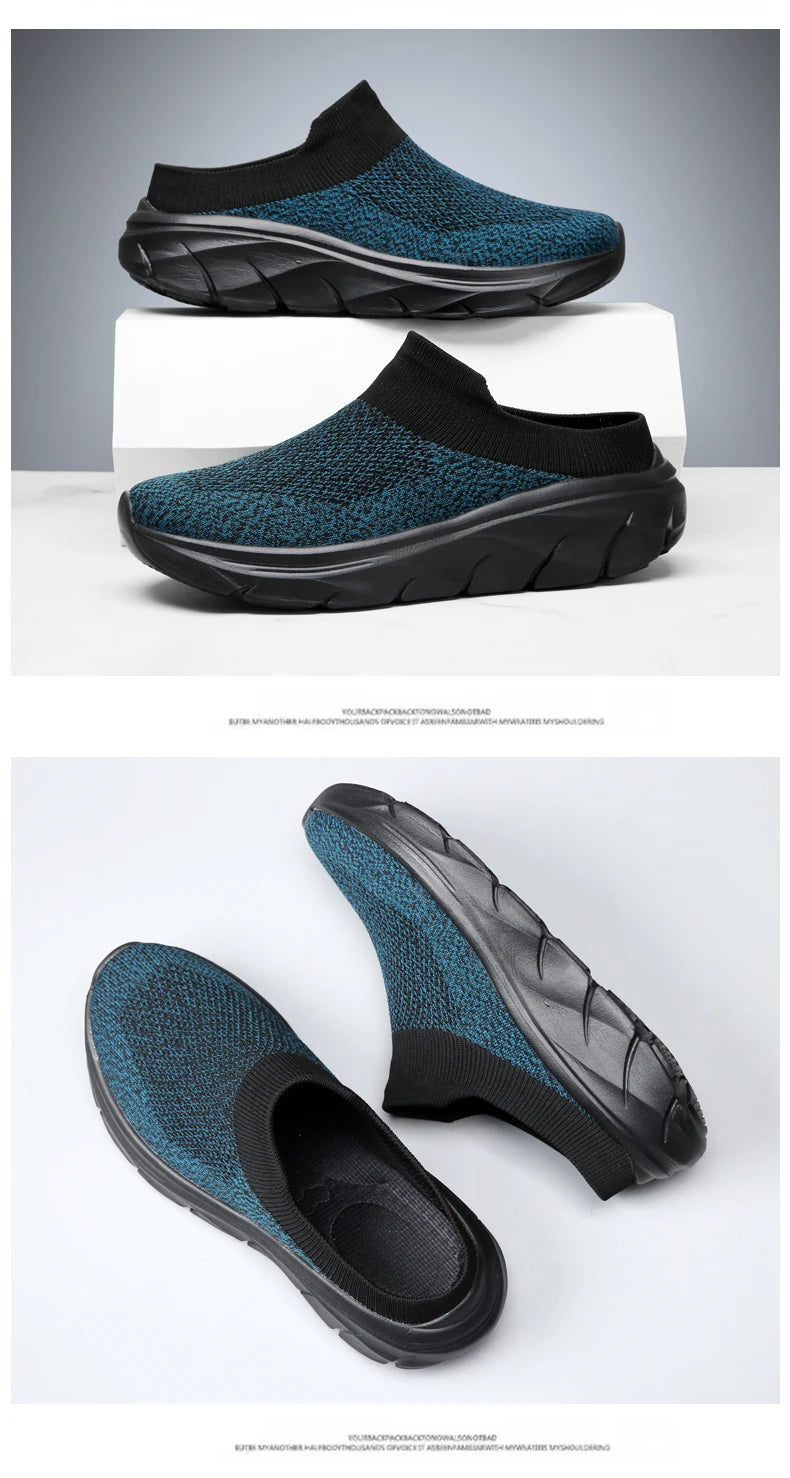 Men Slippers New Summer Breathable Home Indoor Slippers Men Thick Bottom Slides Fashion Walking Shoes Men chanclas de hombre