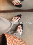 Women's Sandals Are Fashionable and High-end To Wear in Summer, Exquisite 2025 New Style with Skirts and Shoes