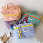 Cosmetic Bag Simple Style Large Capacity Portable Cosmetic Tools Storage Bag for Home Bathroom Toiletry Bag Makeup Bag