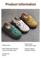 Women's Flats Loafers Platform Casual Slip-On Sandals Retro and Stylish Hollow Low Top Shoes Fashion Non-Slip Beach Sneakers