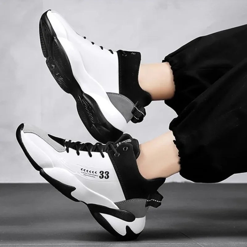 Shoes for Men Fashion High Quality Leather High-top Platform Mens Shoes Outdoor Tooling Comfort Leisure Ankle Boots Botas Hombre