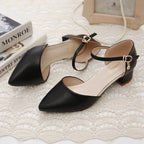 Women Heels Mary Janes High-heeled Sandals Pointed Toe Elegant Woman Shoes Pumps Medium Heel New In Casual Comfortable Designer