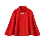 Autumn Winter  Warm Imitation Mink Velvet Shawl Thicken Elegant Short Sweater Shawl Luxury Outerwear Coat  Women Gift