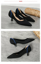 Women's high heels shoes  2025 new spring  / autumn / fashion beautiful breathable sweat absorbing comfortable shallow mouth p