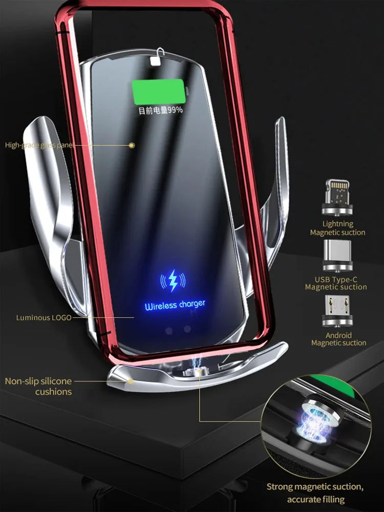 Car Mobile Phone Holder For Ford Mustang Mach-E Rally 2025 2024 Mount MagSafe Bracket Wireless Charger Stand Auto Accessories