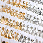 10Pairs/Lot Fashionable Women's Stainless Steel Earrings, Daily Jewelry Accessories Gifted To Friends, Randomly Shipped