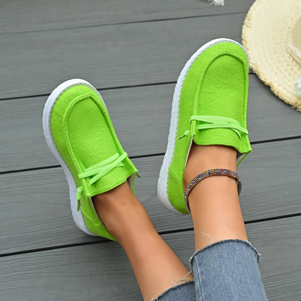 Women Flats Shoes New Summer Casual Breathable Loafers Platform Designer Shoes Slip on Fashion Sneakers Women Zapatos De Mujer