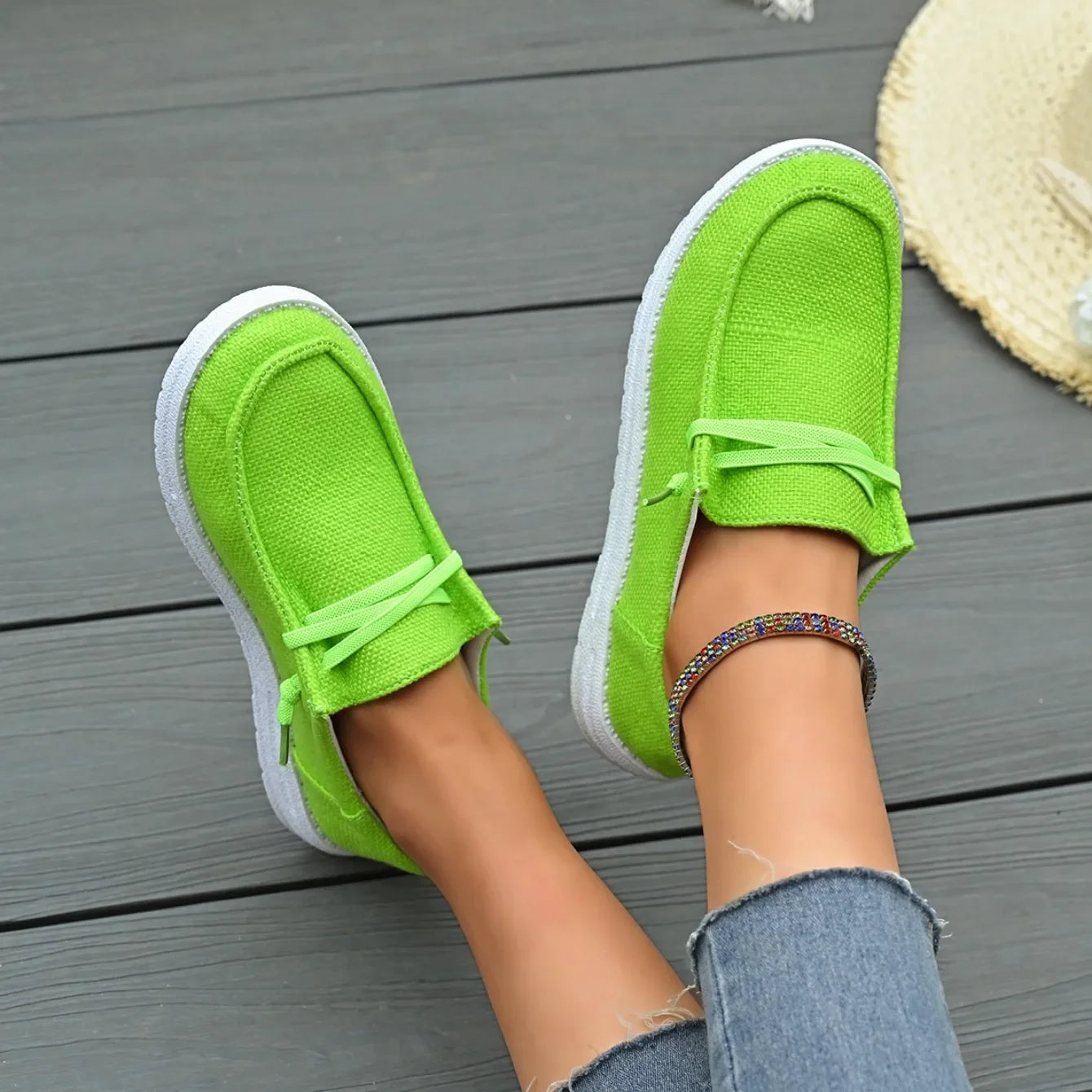 Women Flats Shoes New Summer Casual Breathable Loafers Platform Designer Shoes Slip on Fashion Sneakers Women Zapatos De Mujer