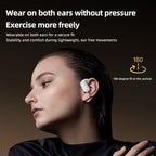 Handsfree Headset Bluetooth Noise Canceling Sports Waterproof Compatible HiFi Stereo Ear Hook Wireless Single Earphone Driving