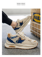 Men's Shoes 2025 Spring New Casual Versatile Comfortable Fashion Trend Niche Non-slip Wear-Resistant Retro Sneakers