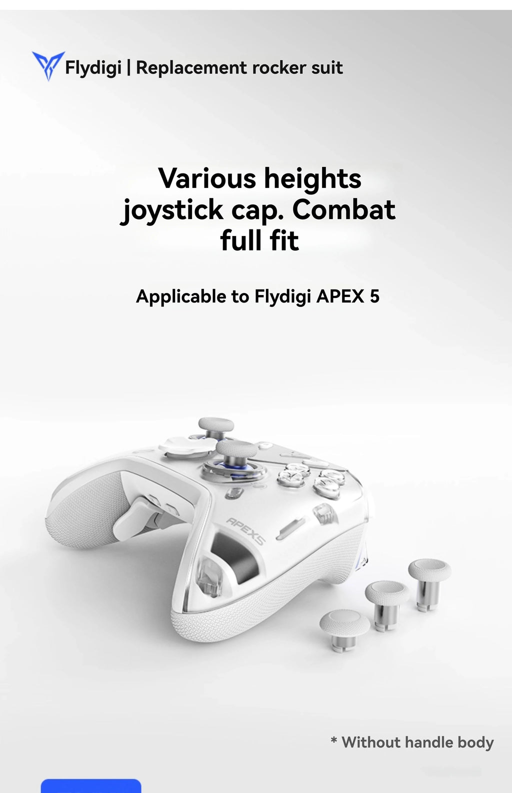 Flydigi Apex 5 Accessories Kit for Gamepad Controller: Replacement Sticks, Phone Holder, Buttons, Storage Bag, Charging Dock