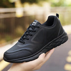 Men's Shoes Summer Men Sneakers Comfortable Classic Casual Flat Shoes Outdoor Walking Sport Black Shoe Man PU Leather Masculino