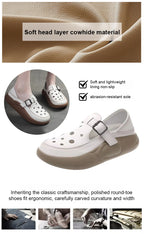 Women's Flats Loafers Platform Casual Slip-On Sandals Retro and Stylish Hollow Low Top Shoes Fashion Non-Slip Beach Sneakers