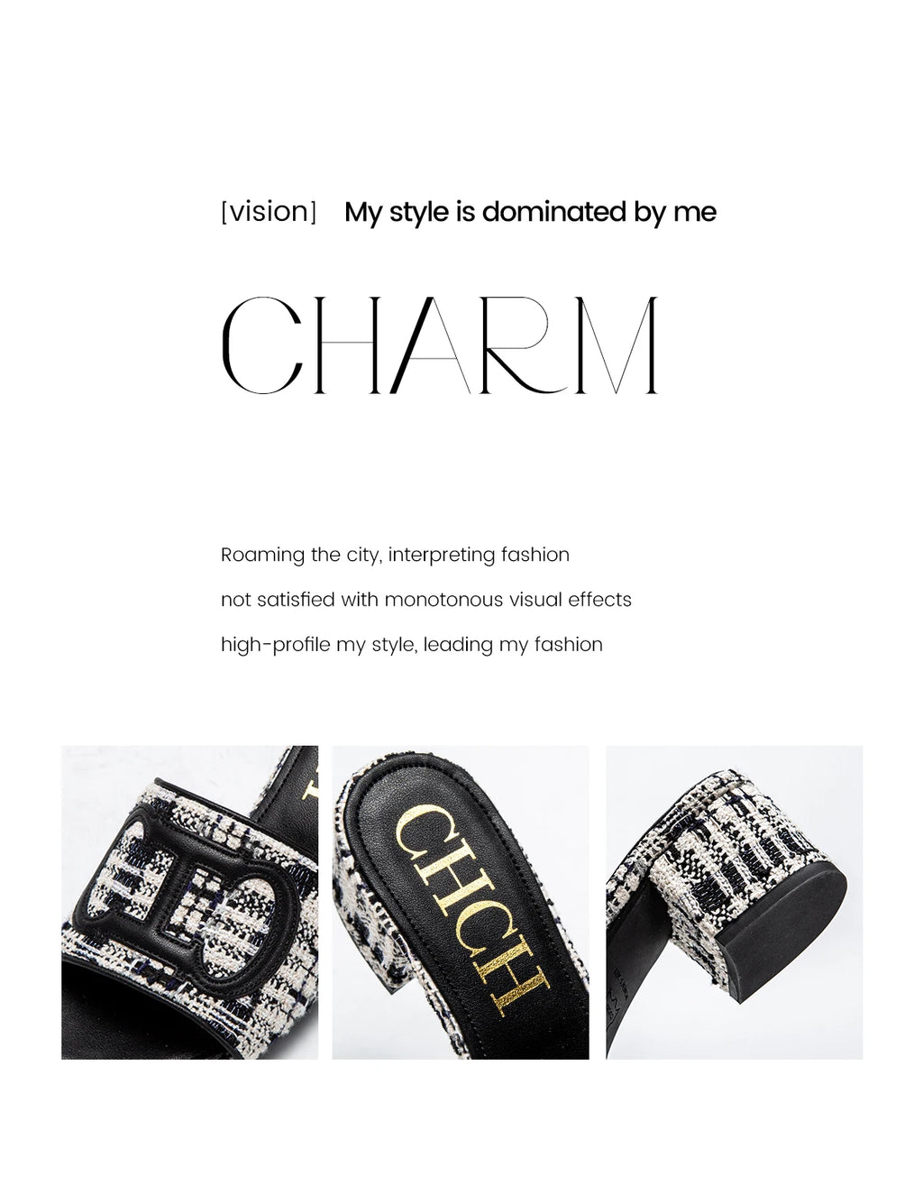 Women's Slippers 2024 New Brand Fabric Low Heel Sandals Outdoor Business Commuter Women's Shoes