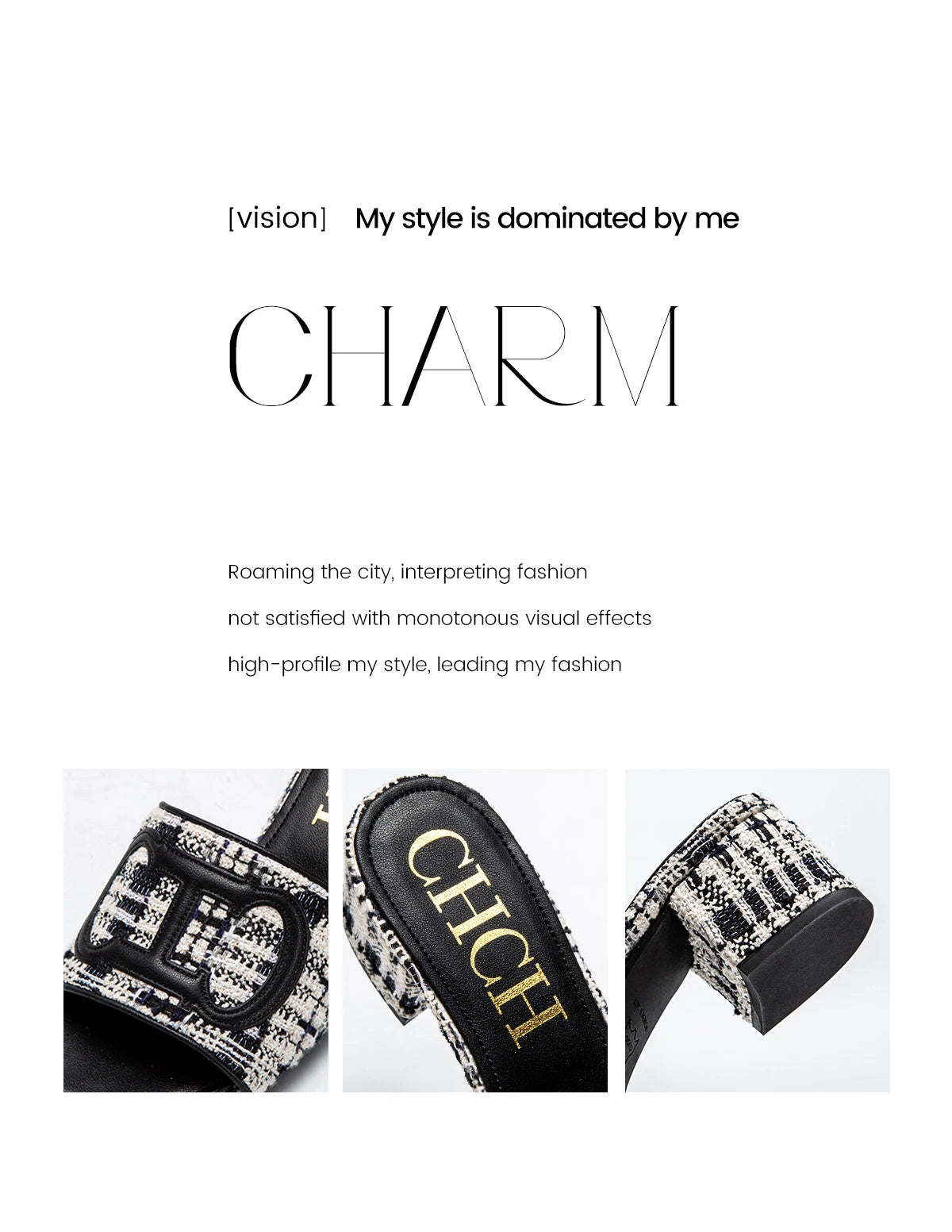 Women's Slippers 2024 New Brand Fabric Low Heel Sandals Outdoor Business Commuter Women's Shoes