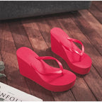 Women's Slippers  Flip Flops Fashion Wedges PU Solid Ladies Elegant Slides Comfort Casual Soft Slip On 2021 Summer Beach Shoes