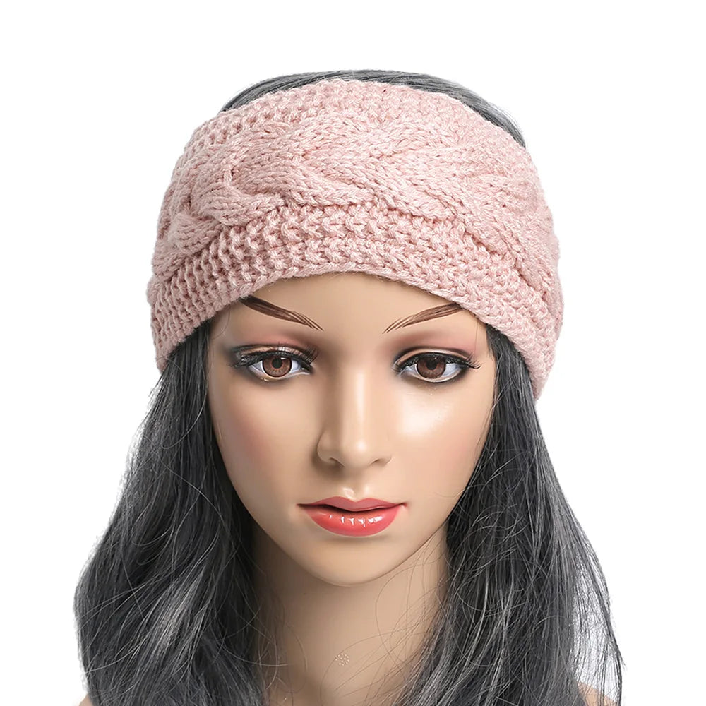 Winter Knitted Inner Layer with Velvet Windproof and Keepwarm Headband
