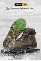 Men's safety shoes are anti smashing, anti piercing, anti-static, anti slip, wear-resistant, and splash proof work shoes