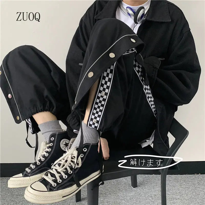 Pants Women Student Trend Ins Japanese Retro-breasted Casual Pants Sports Trousers Female Joggers Sweatpants Dropshipping