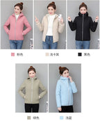 Winter Lambswool Coat 2025 Small Cotton-Padded Coat Women's Short Parkas Warm Cotton Jacket Joker Hooded Outwear Ladies Overwear