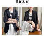 Women's Fashionable fashion Notched Collar Long Sleeve Ladies Outerwear Stylish Tops Women Thin Black Blazers Suit 2025