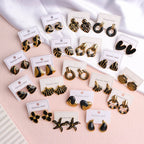 10Pairs/Lot Fashionable Women's Stainless Steel Earrings, Daily Jewelry Accessories Gifted To Friends, Randomly Shipped