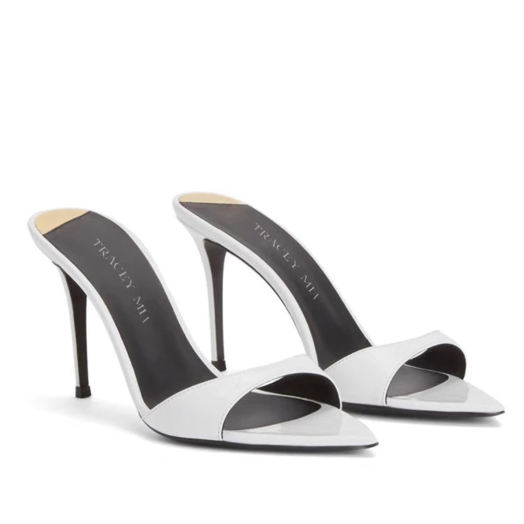 2025 Women Slippers Sexy Hot Sale High Heels Women Pointed Open Toe Daily Shopping Casual Luxury Dress Women Sandals Sandalias