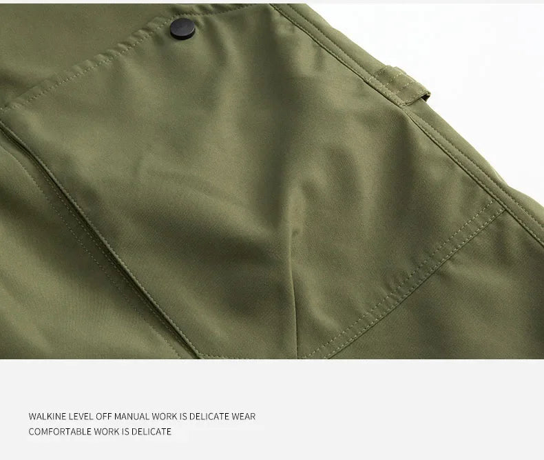 Men's outfit pants are versatile, trendy, loose, straight-leg outdoor work pants and trendy brand tight-fitting windbreakers