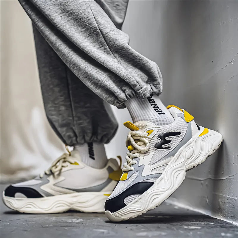 New Men's Shoes Are Trendy Fashionable Comfortable Wear Resistant Anti Slip Casual Shoes Versatile Through The Four Seas