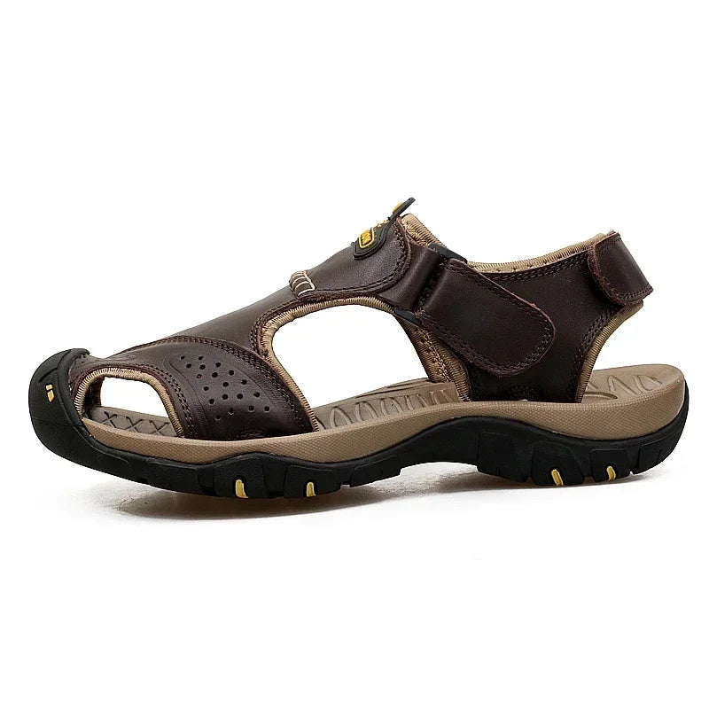 Men's Beach Sandals Man 2024 Men's Summer Sandal Casual Sneakers Genuine Slippers Brand Luxury Sandals Crox Style Men's slippers