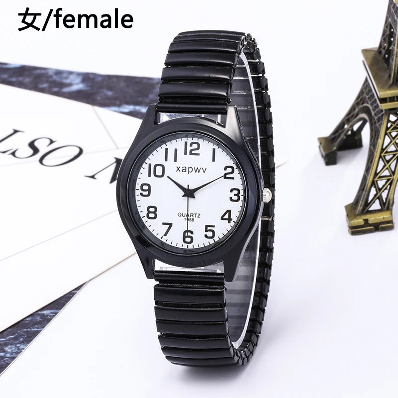 Casual Couple Watches Men Arabic Numerals Fashion Ladies Watch Quartz Wristwatch Pair