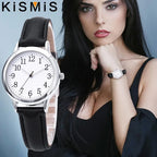 Women's Quartz Watch Simple Dial PU Leather Strap Elegant Timepiece for Daily Casual and Business Wear