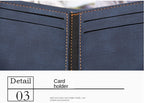 Men Wallet PU Business Foldable Wallet Luxury Billfold Slim Hipster Credit Card Holders Inserts Coin Purses Vintage Walltes